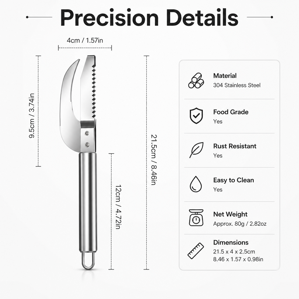 Fauppt Fish Scales Scraping Tool