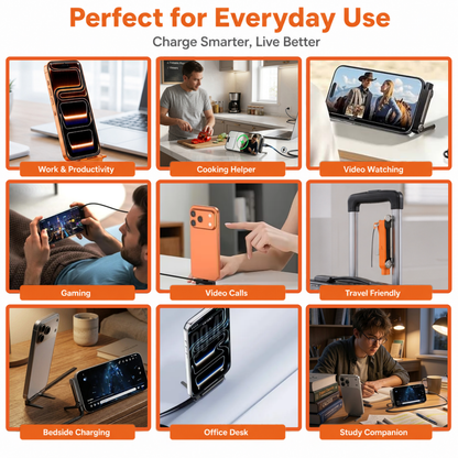 2-in-1 Folding USB-C Charging Cable & Phone Stand