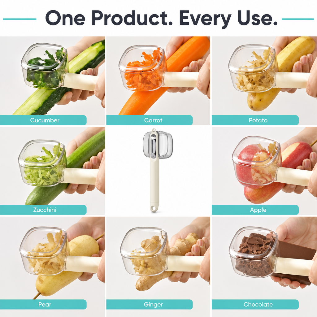 2-in-1 Vegetable Peeler with Container
