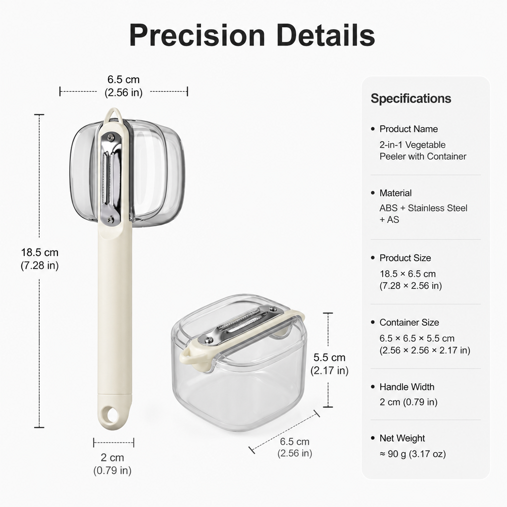 2-in-1 Vegetable Peeler with Container