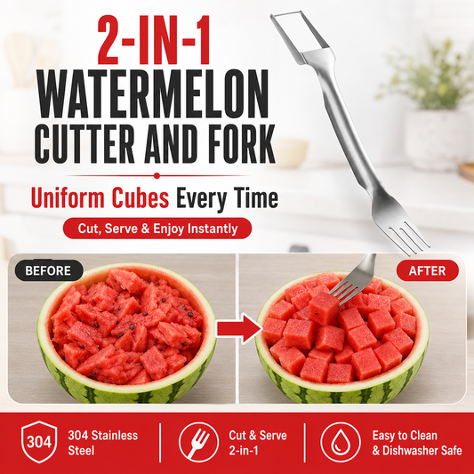2-in-1 Watermelon Cutter and Fork