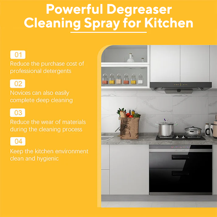 Powerful Degreaser Cleaning Spray for Kitchen