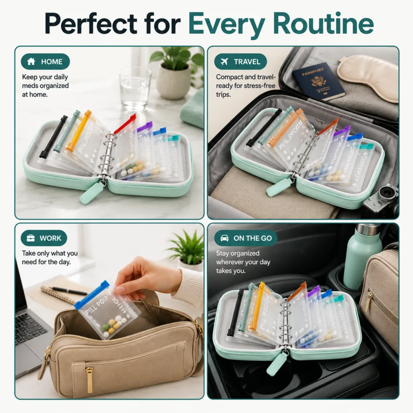 Travel Medicine & Supplement Organiser