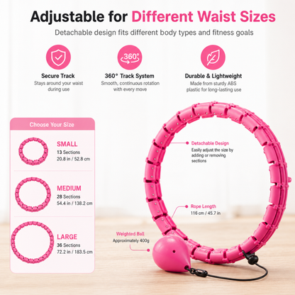 Adjustable Weighted Fitness Hoop