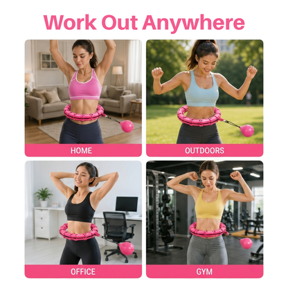 Adjustable Weighted Fitness Hoop