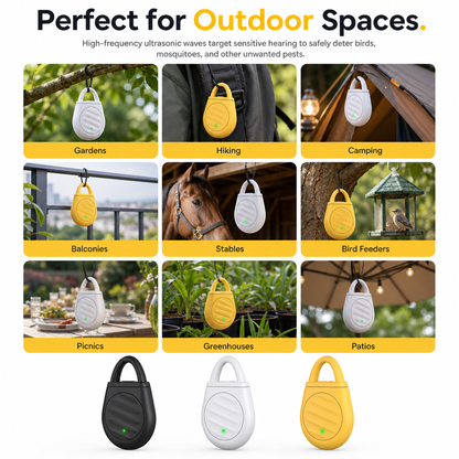 Portable Ultrasonic Bird Repellent Keychain