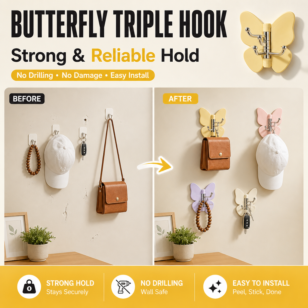 Butterfly Triple Hook