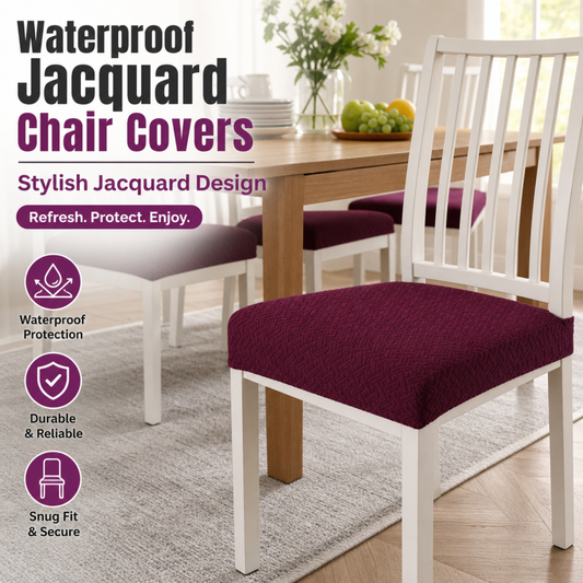 Waterproof Jacquard Chair Covers! Durable, Stylish & Easy-Clean