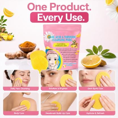 Turmeric & Kojic Acid Cleansing Pads PRO