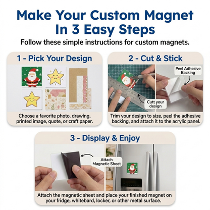 DIY Acrylic Magnet Frames (10pcs)