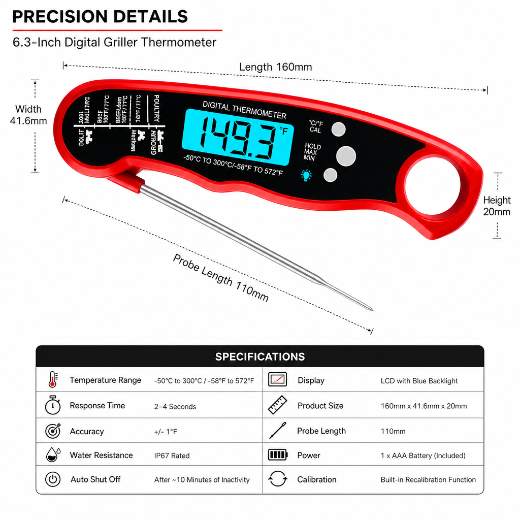 Digital Griller Thermometer