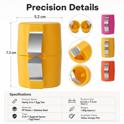 🔥Last Day Buy 1 Get 1 Free🥚Crack And Separate Eggs With Less Mess - Handy 2-in-1 Egg Tool