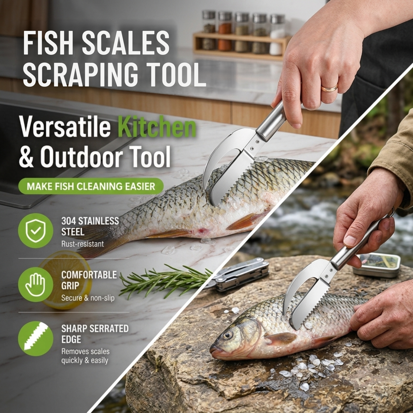 Fish Scales Scraping Tool