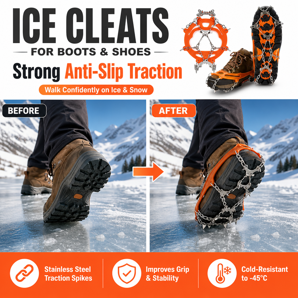 Ice Cleats for Boots & Shoes – Winter Traction