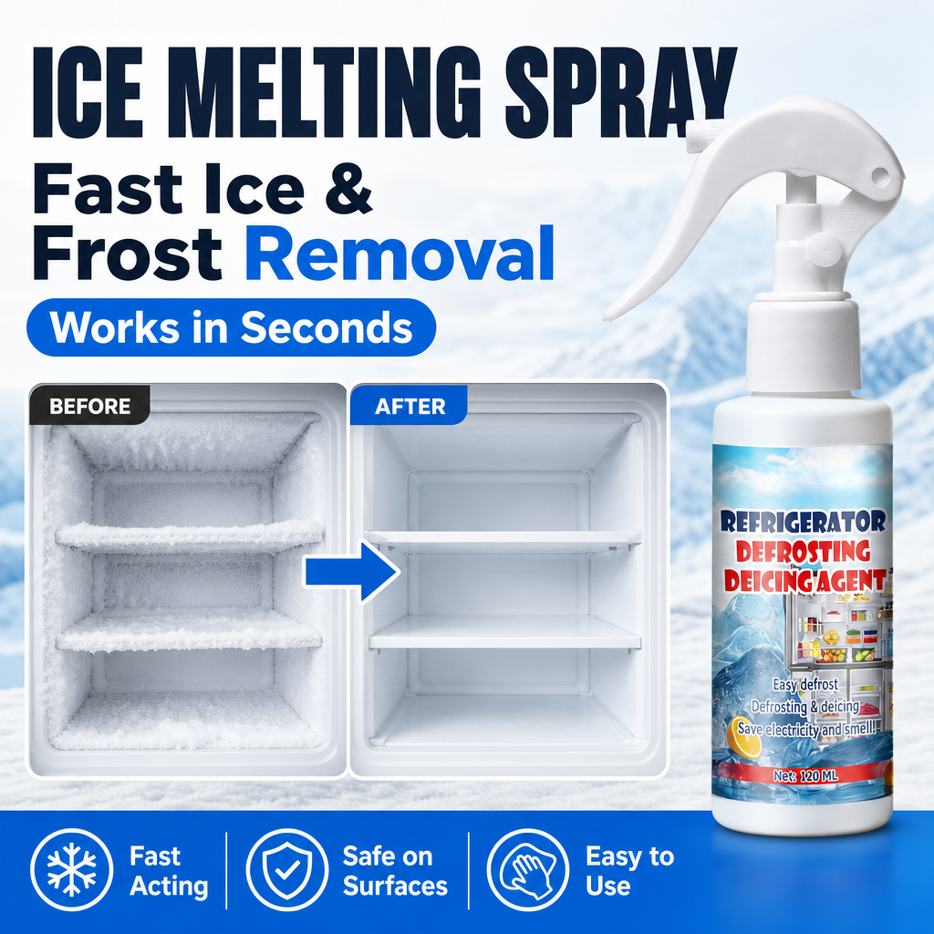 Ice Melting Spray - Safe and gentle & Fast defrosting