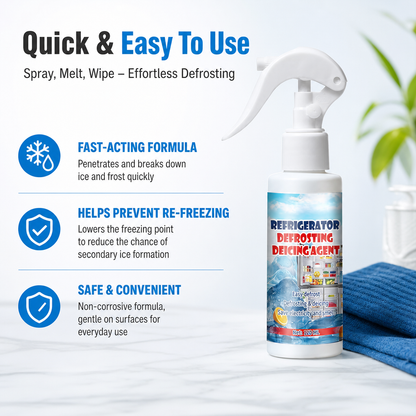 Ice Melting Spray - Safe and gentle & Fast defrosting