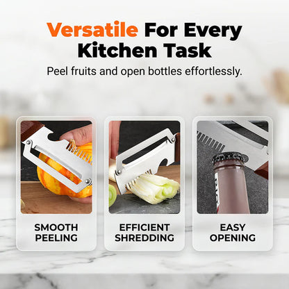 3-in-1 Scallion Shredder & Peeler Kitchen Tool