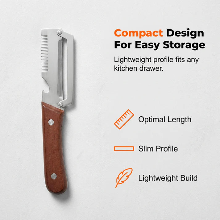 3-in-1 Scallion Shredder & Peeler Kitchen Tool