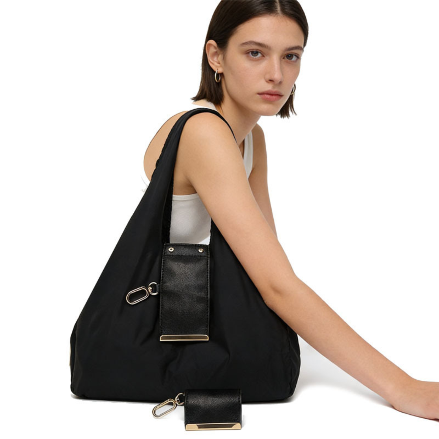 Foldable Shopping Bag Keychain Eco-Friendly Reusable Tote Bag