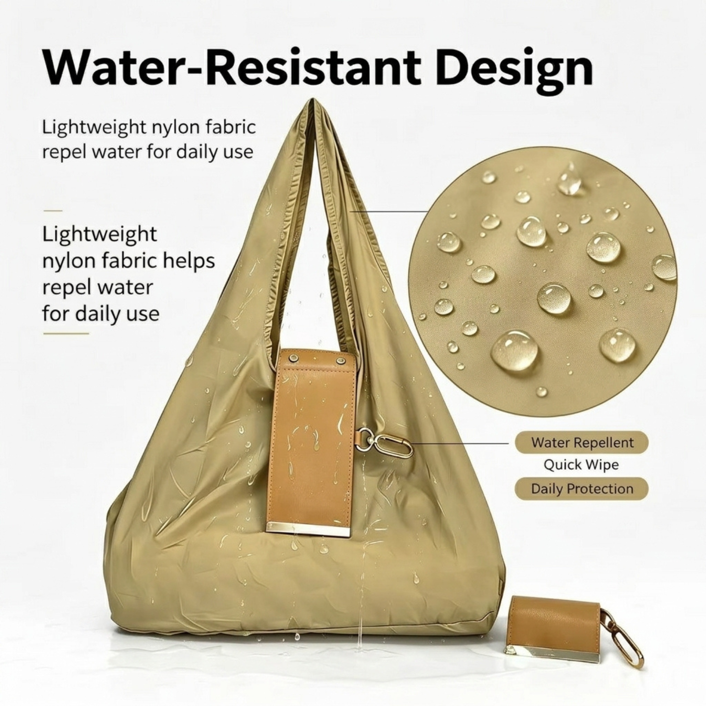 Foldable Shopping Bag Keychain Eco-Friendly Reusable Tote Bag