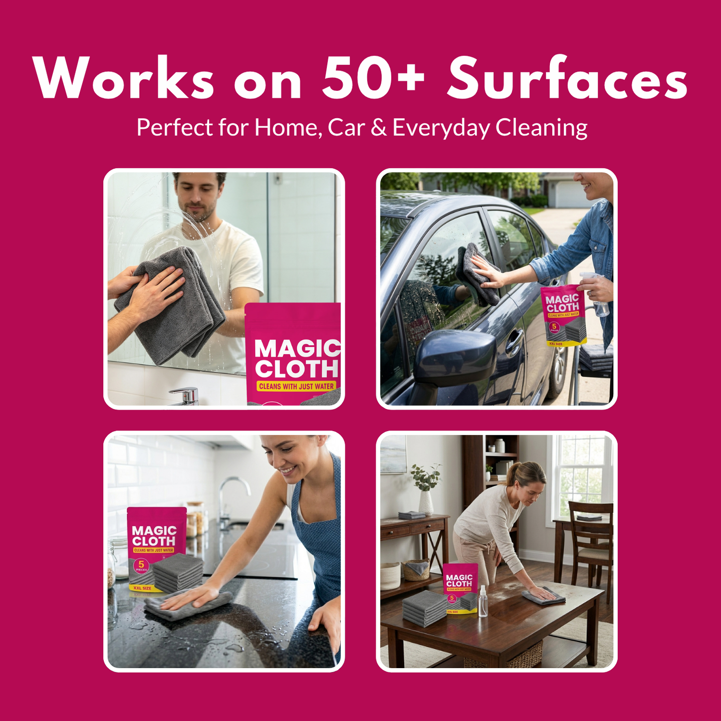 Magic Cleaning Cloth (5-Pack)