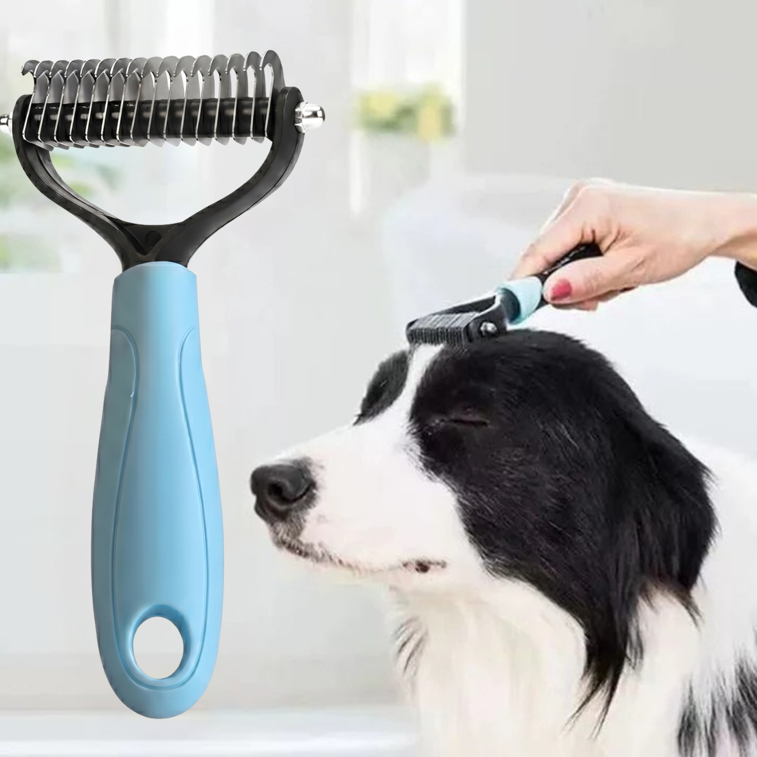 Dual-Sided Pet Grooming Comb for Dogs & Cats – Minimaruu