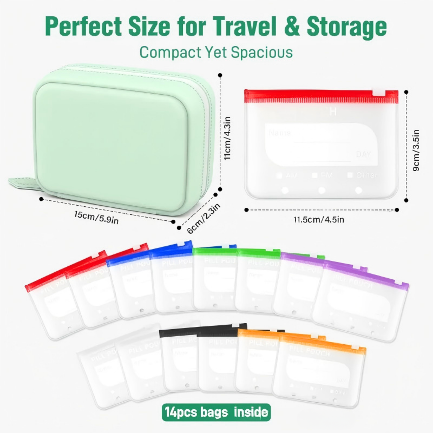 Travel Medicine & Supplement Organiser