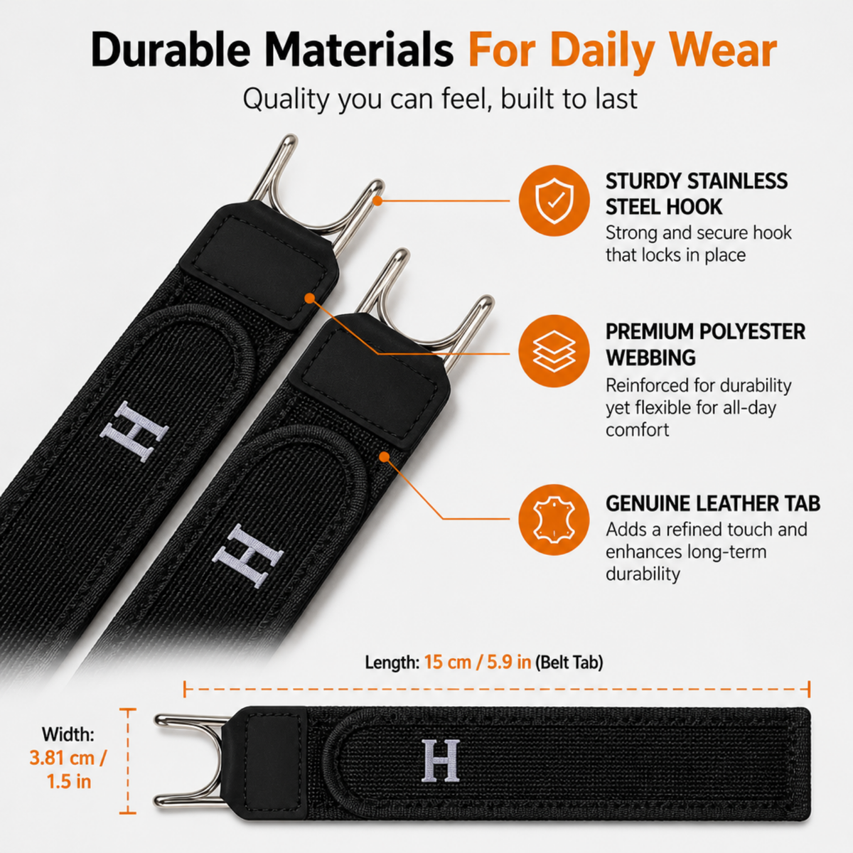 No Show Invisible Belt for Men & Women