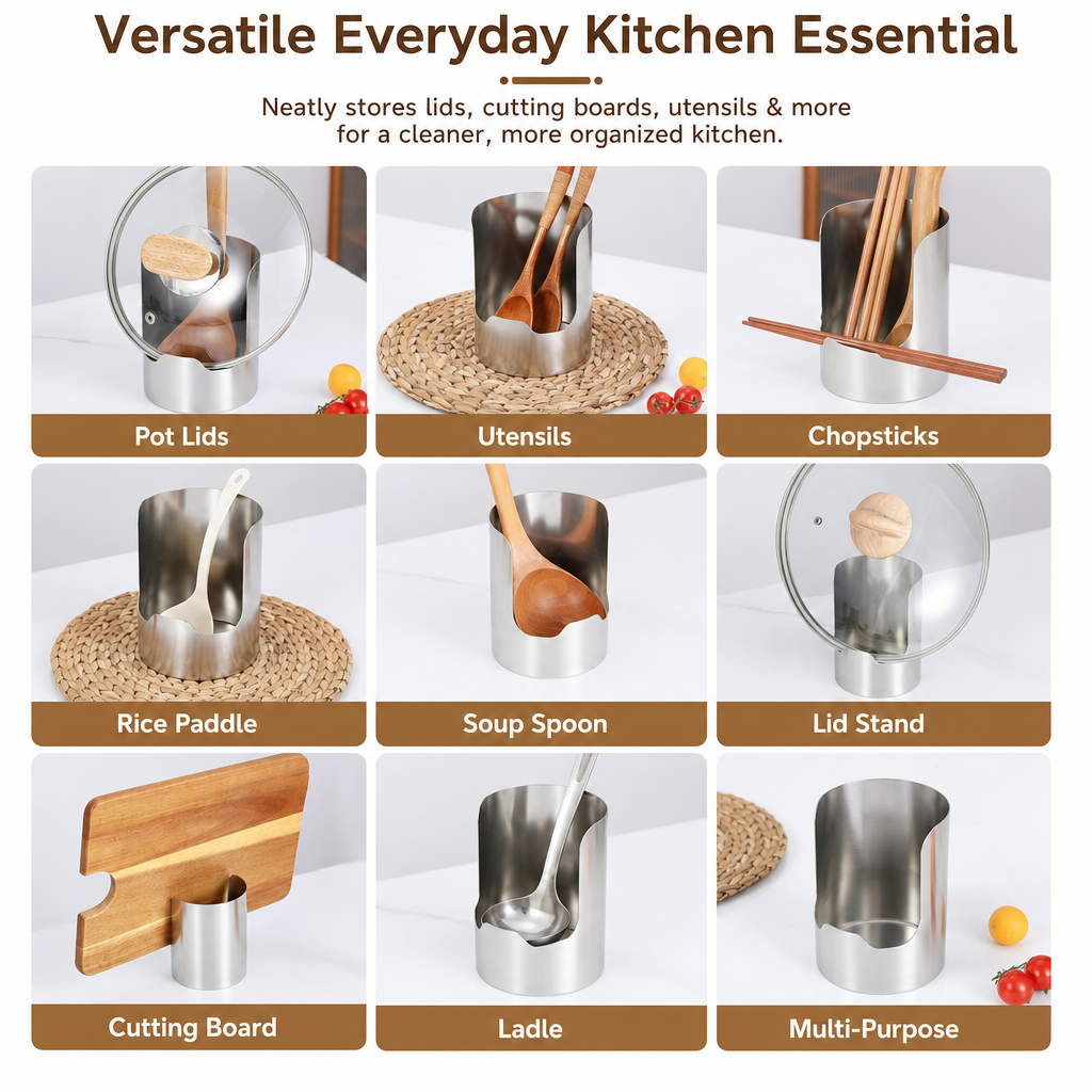 Kitchen Lid & Cutting Board Holder