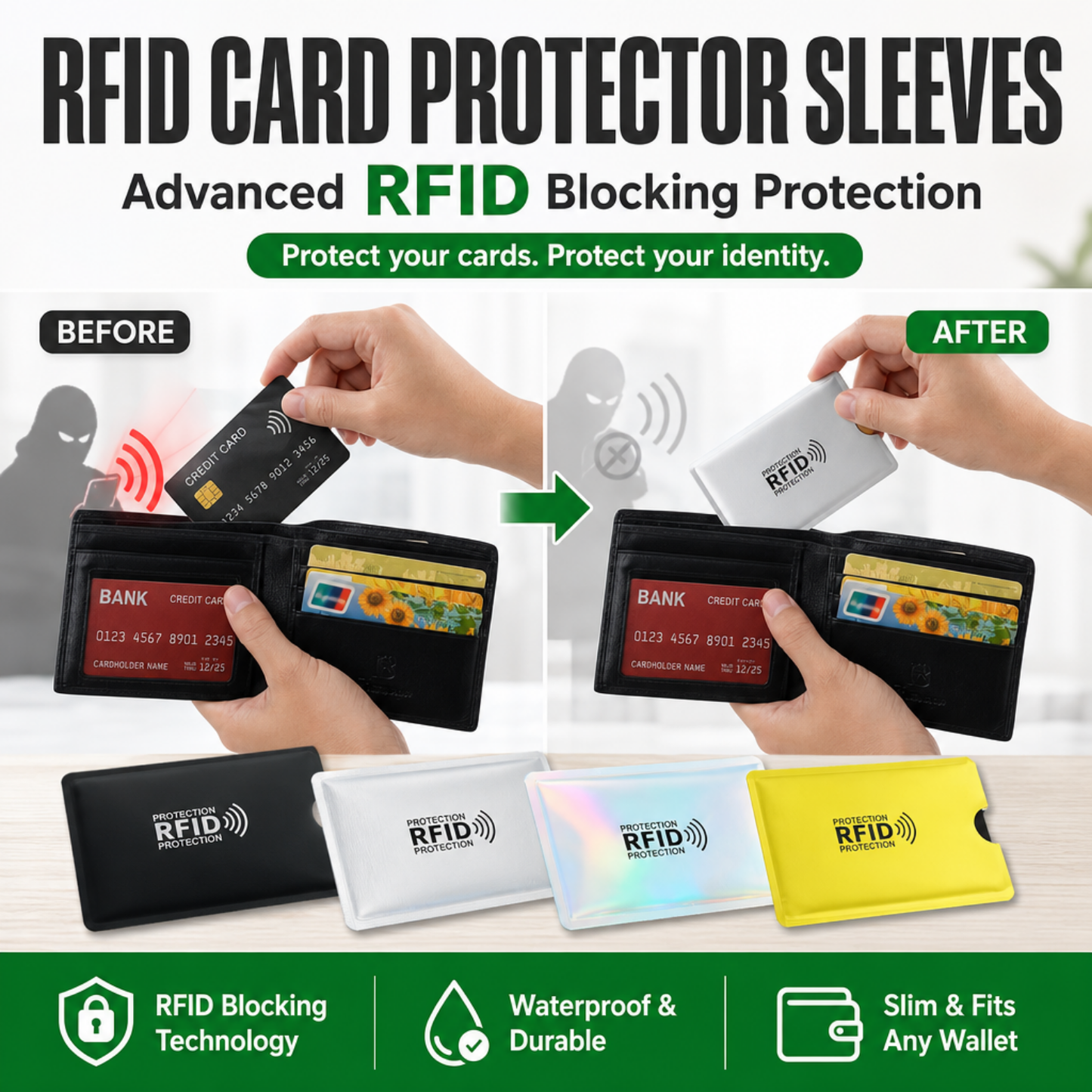 RFID Card Protector Sleeves