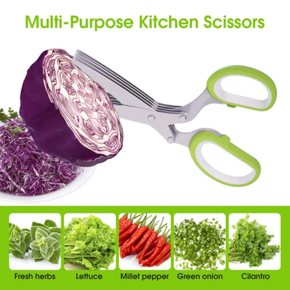 5-Blade Herb & Scallion Kitchen Scissors