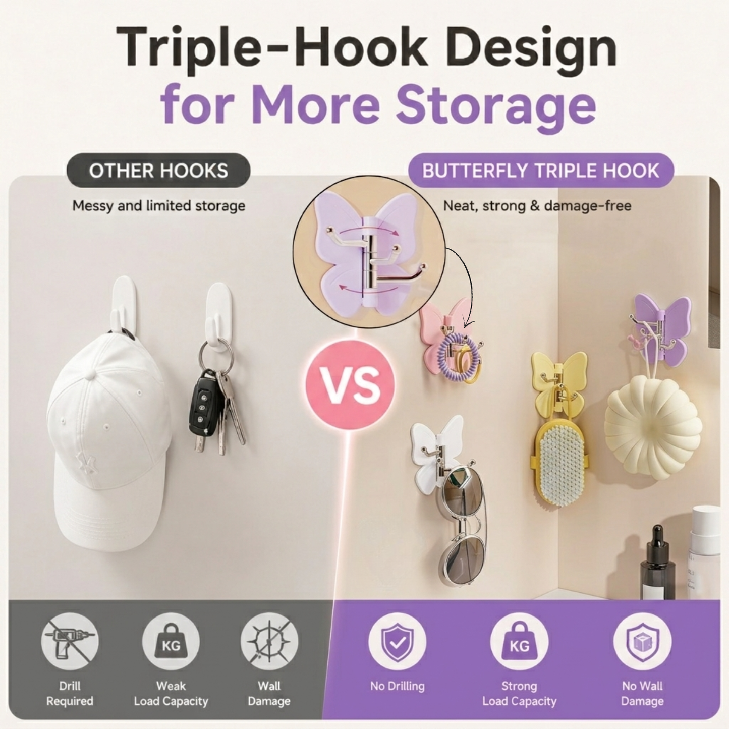 Butterfly Triple Hook PRO