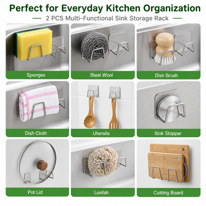 Multi-Functional Sink Storage Rack (2 PCS)