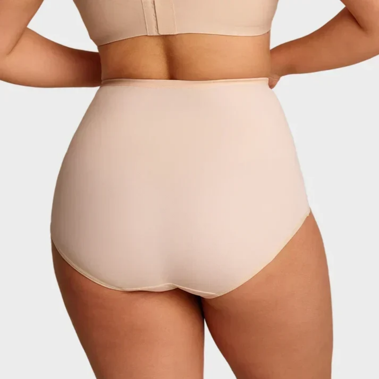 Plus-Size High-Waist Cross Tummy Control Panties