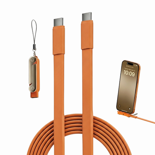 2-in-1 Folding USB-C Charging Cable & Phone Stand