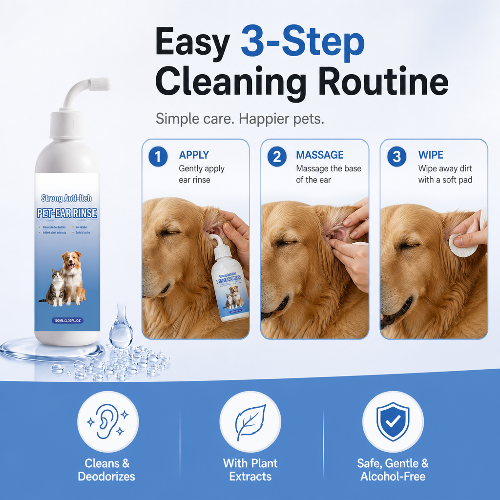 Ear Wash for Dogs & Cats