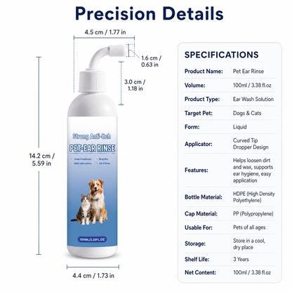 Ear Wash for Dogs & Cats