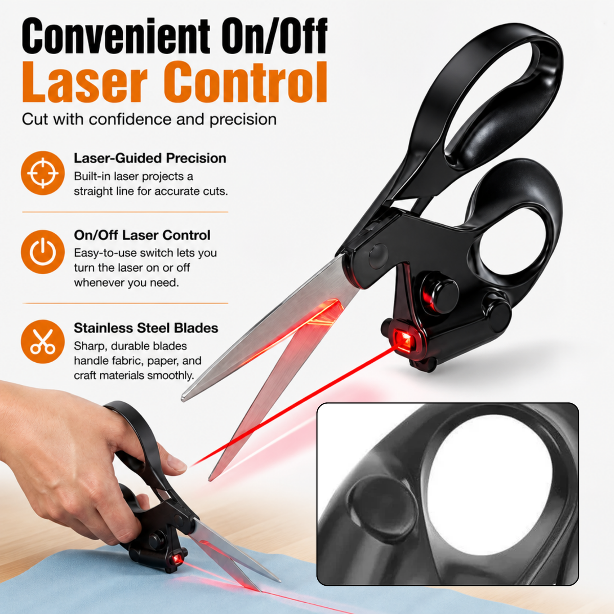 Professional Laser Guided Sewing Scissors