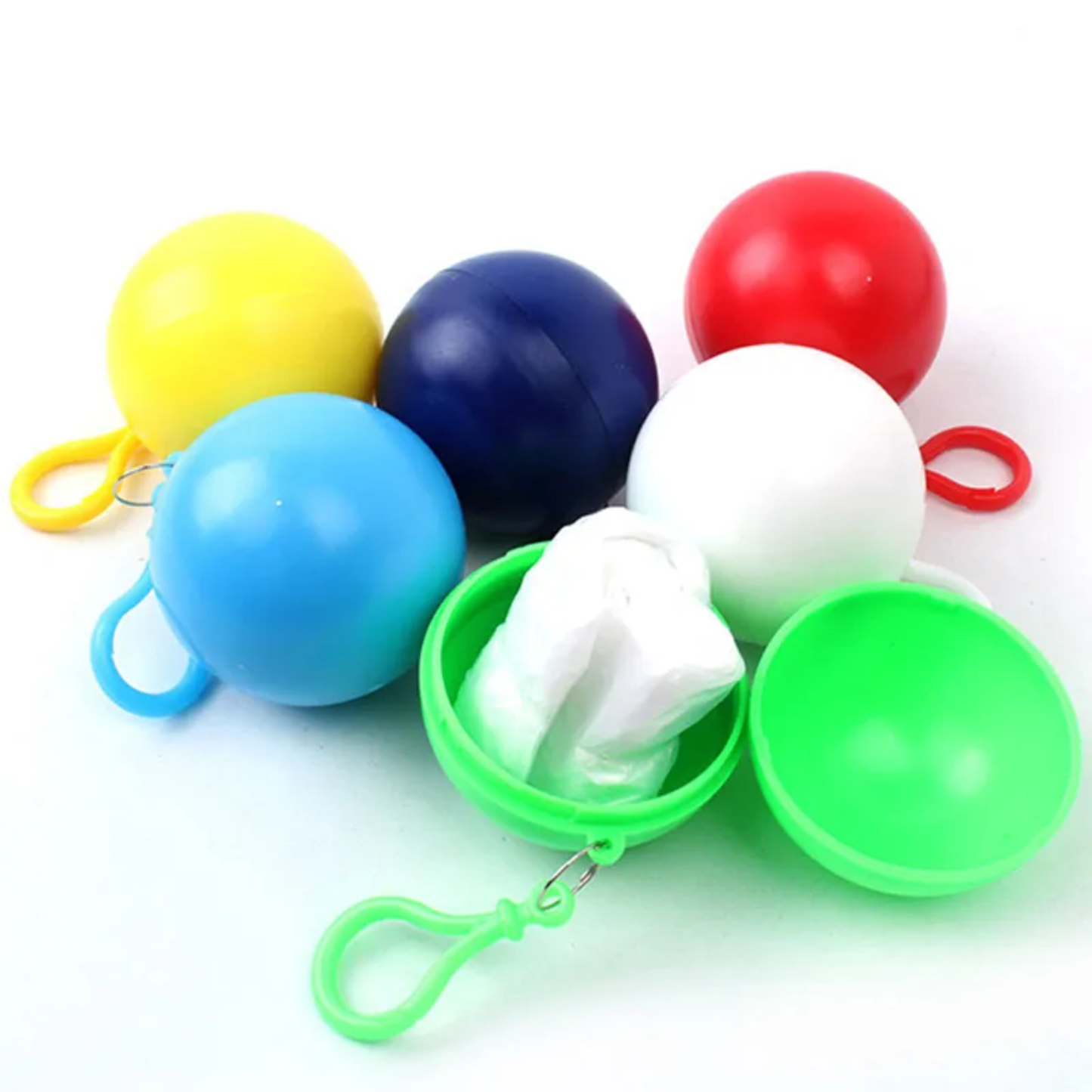 Disposable Emergency Rain Poncho Ball Set