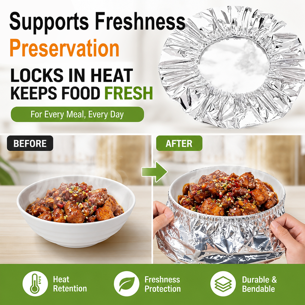 Reusable Aluminum Foil Food Covers (20 PCS) PRO