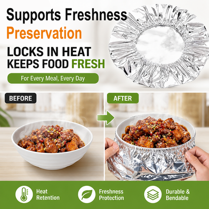 Reusable Aluminum Foil Food Covers (20 PCS) PRO