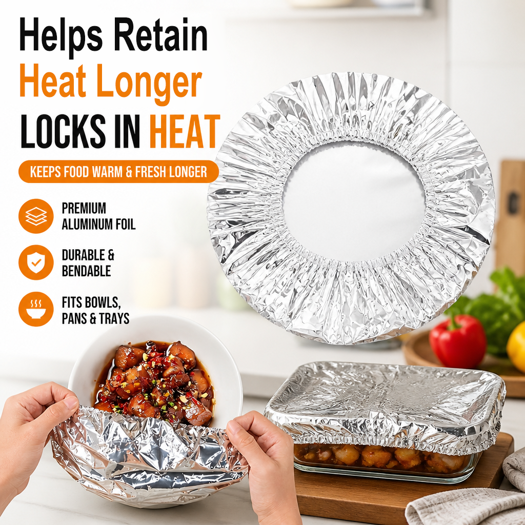 Reusable Aluminum Foil Food Covers (20 PCS) PRO