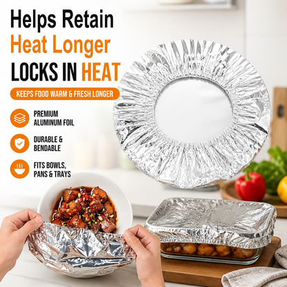 Reusable Aluminum Foil Food Covers (20 PCS) PRO