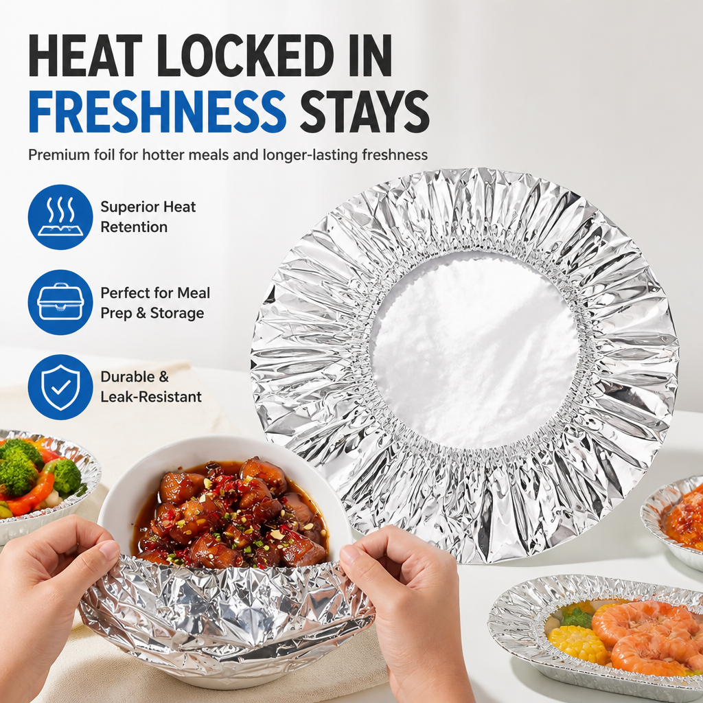 Reusable Aluminum Foil Food Covers (20 PCS) PRO