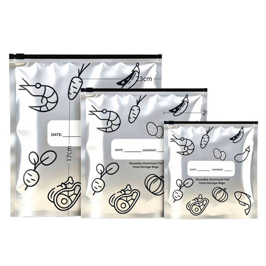 Reusable Aluminum Foil Food Storage Bags (30 PCS) PRO