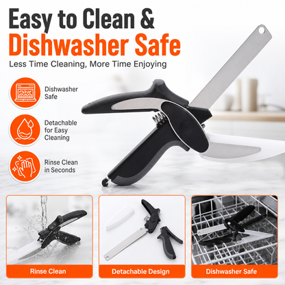 2-in-1 Kitchen Scissors with Cutting Board