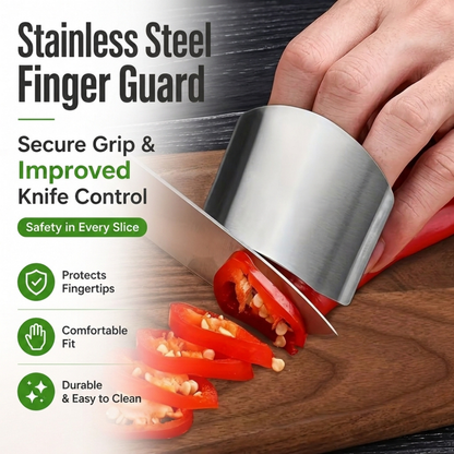 Stainless Steel Finger Guard for Safe Slicing