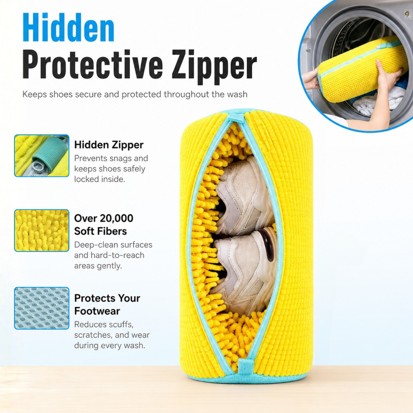 Washing Machine Shoe Cleaning Bag