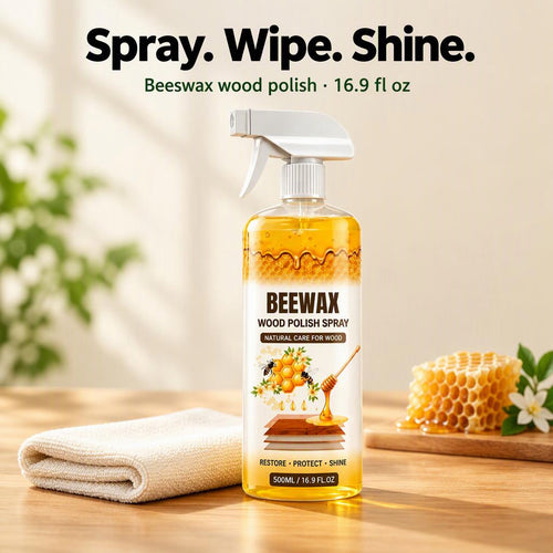 Beewax Wood Polish Spray (Restore Shine Protect Furniture)