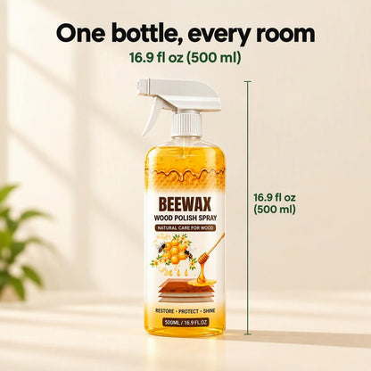 Beewax Wood Polish Spray (Restore Shine Protect Furniture) size and details